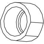 白光　袋ナット　Ｂ１７８４　１個（直送）