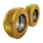 スーパーツール　転造ローレットＥ型駒（キワ加工用）　アヤ目　ＫＮＥ１５ＲＬ　１組（２個）（直送）