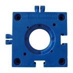 井口機工製作所　ＩＳＢ　ボールベアー取付ベース　パズル青色　ＰＺ７５−ＢＬ　１個（直送）