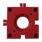 井口機工製作所　ＩＳＢ　ボールベアー取付ベース　パズル赤色　ＰＺ７５−ＲＥ　１個（直送）