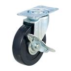 ＴＲＵＳＣＯ　ＨＬＦ−１２０用ハードゴムキャスター　Φ１００　自在Ｓ付　ＴＹＳＧ−１００ＲＨＳ　１個（直送）