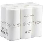 ＴＡＮＯＳＥＥ　キッチンタオル　７５カット／ロール　１パック（６ロール）