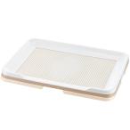 リッチェル　お掃除簡単ステップトレー　ワイド　アイボリー　１個 （お取寄せ品）