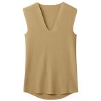  Gunze YG CUT OFF(.... нет ) V шея рукав отсутствует прозрачный бежевый M YN2518-VC-M 1 надеты ( ваш заказ . товар )