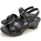 リゲッタ　クロスベルトサンダル　ブラック　Ｌサイズ　ＲＷ−１００３−０２６−Ｌ　１足　（直送）