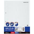  clear карман A4 заправка 4 карман ( открытка держатель ) A4 вертикальный 2 дыра одна сторона карман la-A23N (100 листов :10 листов ×10 упаковка )