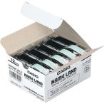  Casio NAME LAND стандартный лента 12mm×8m белый | чёрный знак XR-12WE-5P-E 1 комплект (10 шт :5 шт ×2 упаковка )