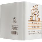TANOSEE リサイクルトイレットペーパー(2倍巻) ダブル 芯あり 60m 1セット(144ロール:8ロール×18パック)