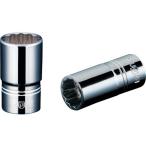 京都機械工具　ＫＴＣ　ネプロス　６．３ｓｑ．セミディープソケット（十二角）　ＮＢ２Ｍ−１０Ｗ　１個（直送）