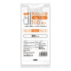 ＴＡＮＯＳＥＥ　乳白レジ袋　薄手タイプ　１２号　ヨコ１８０×タテ３８０×マチ幅１１０ｍｍ　１セット（６０００枚：１００枚×６０パック）