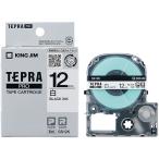 キングジム　テプラ　ＰＲＯ　テープカートリッジ　１２ｍｍ　白／黒文字　ＳＳ１２Ｋ　１セット（５個）