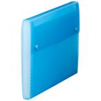 キングジム　シンプリーズ　ドキュメントファイル（透明）　Ａ４　７ポケット　青　２２８２ＴＳＰ−Ｂ　１セット（１０冊） （お取寄せ品）