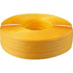 ＴＡＮＯＳＥＥ　ＰＰバンド　手締め用　１５ｍｍ×１０００ｍ　黄　１セット（５巻）
