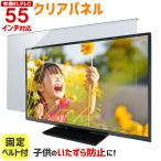 有機ELテレビ保護パネル クリアパネルベルト付 55型 55インチ 液晶テレビ 保護パネル 3mm厚 TGCL-55-EL