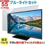 ブルーライトカット 有機ELテレビ 保護パネル 55型 55インチ ベルト付 カット率44.73％ 有機ELテレビ 保護 パネル 3mm厚 55MBL-EL