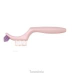 e подставка . зубная щетка удобно стиль 2 цвет 1 комплект 2 шт. комплект розовый & голубой серый каждый 1 шт. . зуб чистка уборка щетка сделано в Японии K22-1