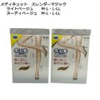 ［ゆうパケット］メディキュット　スレンダーマジック　ライトベージュ　ヌーディベージュ　M-L　L-LL　ストッキング　着圧　スッキリ美脚　伝線しにくい