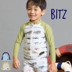 ショッピングBit\\\\\\\\\\\\\\\'z 【セール/10%OFF】24'夏新作 BIT'Z ビッツ サメ図鑑総柄ラッシュガード b276014 水着 スイムウェア 長袖 長そで ベビー キッズ 子ども服