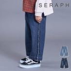 ショッピングセラフ 【セール/10%OFF】25'秋冬新作 Seraph セラフ フリンジ付きデニムパンツ s421015 10分丈 ベビー キッズ 女の子 ガールズ 子ども服