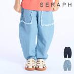 ショッピングセラフ 【セール/10%OFF】26'夏新作 Seraph セラフ リメイク風ラウンドデニムパンツ S221026 10分丈 ベビー キッズ 女の子 ガールズ 子ども服