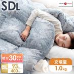 羽毛布団 セミダブル ロング 洗える 掛け布団 冬用 日本製 羽毛ふとん 羽毛掛け布団 30マス立体キルト ホワイトダックダウン93% ウォッシャブル
