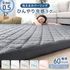 ラグ 洗える 夏用 接触冷感 おしゃれ 厚手 130×185 カバー 1.5畳 ラグマット 抗菌 防臭 防ダニ 高反発ラグ 極厚 マット カーペット