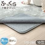 ショッピング下敷き 下敷きマット 洗える マット 10mm厚 下敷きラグ 170×280 防音 防ダニ ラグ ラグマット 防音マット 床暖房対応 ホットカーペット対応 4畳