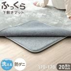 ショッピング下敷き 下敷きマット 洗える マット 20mm厚 下敷きラグ 170×170 防音 防ダニ ラグ ラグマット 防音マット 床暖房対応 ホットカーペット対応 2畳