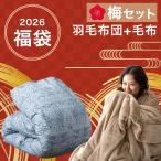 羽毛布団 シングル 冬 洗える 掛け布団 福袋 2026 暖かい 日本製 毛布 冬用 ホワイトダックダウン93％ 軽い 羽毛 布団 ブランケット 2枚合わせ ふわとろ毛布