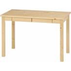 不二貿易 シンプルデスク パイン材 幅101cm ナチュラル 12509