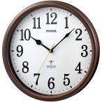 MAG W-781BR-Z standard . electro-magnetic wave clock MAG radio wave wall clock ..( Chinese bellflower ) ( Brown ) (W781BRZ)