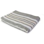 TEKNOS EM 713M 洗える掛敷き毛布 190 130cm グレー系 縦縞 EM713M