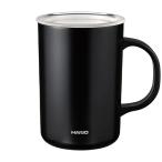 ハリオ CMG-470-B セラミックコーティング 真空二重保温マグ ブラック 470ml フタ付 (CMG470B)