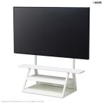 ナカムラ wltvw5111 テレビスタンド WALL M1 CASTER 収納付きキャスタースタンド 32〜65v対応 (サテンホワイト)