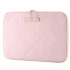 エレコム BM IBQTX14PN パソコンケース 14インチ クロスステッチ キルティング PCバッグ ダブルファスナー マカロンピンク BMIBQTX14PN