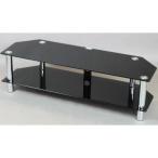 sunneed ガラステレビ台 ブラック色 120-2BK