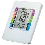サンワサプライ CHE TPHU2WN 熱中症 インフルエンザ表示付きデジタル温湿度計 警告ブザー設定機能付き CHETPHU2WN