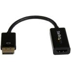 ds-2363203 （まとめ）StarTech.com DisplayPort-HDMI 4K オーディオ/ビデオ アクティブ変換アダプタ DP2HD4KS 1個 【×3セット】 (ds2363203)