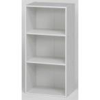 不二貿易 カラーボックス 3段 幅42cm ホワイト 96601