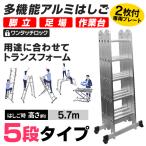 はしご ハシゴ 伸縮 アルミ製 梯子 脚立 足場 伸縮はしご 多機能 作業台 伸縮 梯子 ハシゴ 5段 5 .7m 折りたたみ式 専用プレート 付 雪下ろし