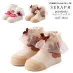 Seraph セラフ Peko & Poko ベビーソックス ベビー 女の子 ソックス 靴下 ミルキー ペコちゃん 滑り止め付き お名前スペースあり 7cm-12cm