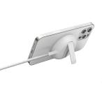 [ затраты ko][2 комплект ]Belkin BoostCharge PRO MagSafe засвидетельствование портативный беспроводной зарядка накладка 15W белый 