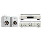 [ затраты ko] Denon усилитель *CD плеер *POLK комплект динамиков белый 