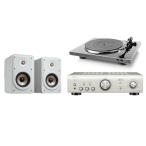 [ затраты ko] Denon усилитель * запись плеер *POLK комплект динамиков белый 