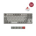 Keychron / C1 Pro 8k QMK/VIA カスタム有線メカニカルキーボード RGB 赤軸 (ホットスワップ) JIS配列