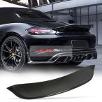 トランクスポイラーポルシェ718ボクスターコンバーチブルケイマン2ドアハッチバッククーペ2016-2019カーボン リアブーツふたネタバレ（GT4は対象