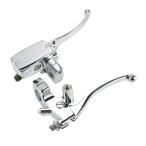 1インチ　ブレーキ・クラッチレバー　マスター メッキ 24.5ｍｍ 25ｍｍ ドラッグスター バルカン ハーレー スティード シャドウ