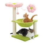 PAWZ Road キャットタワーミニ 猫タワー 据え置き スリム 低い 小型 お花 猫ベッ