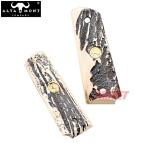 アルタモント COLT M1911A1 ガバメント用 フェイクスタッグホーングリップ パネル メダル入り (ALTAMONT 鹿角調)