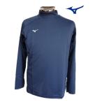 ミズノ　（ＭＩＺＵＮＯ）・ブレスサーモハイネックカットソー　（ブルー）
